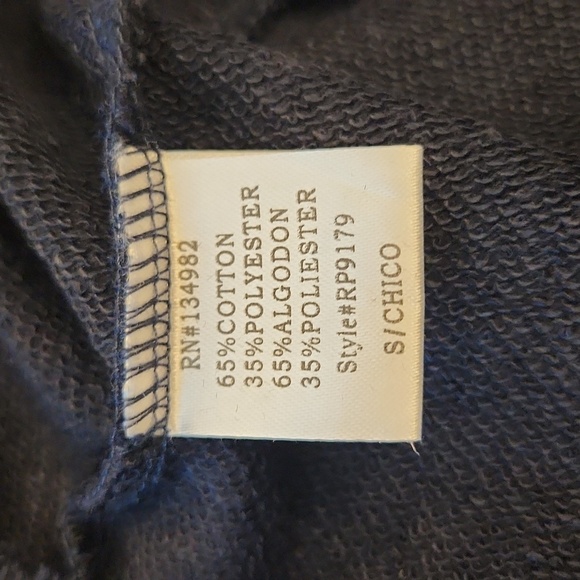 RolyPoly Black Drop Sleeve Ruffled Top With Gold Buttons Size S - Picture 7 of 9